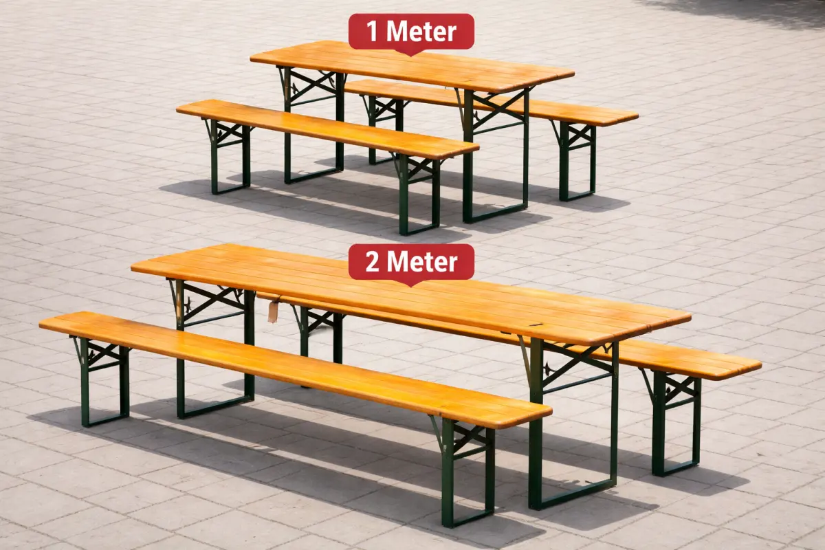 Bierbankgruppe 2 Meter